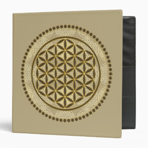 FLOWER OF LIFE - Sacred Geometrie Symbol Art 2 Binder