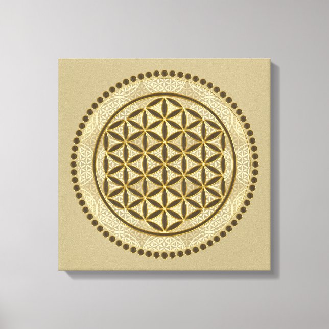 FLOWER OF LIFE - Sacred Geometrie Symbol Art 2 Canvas Print (Front)