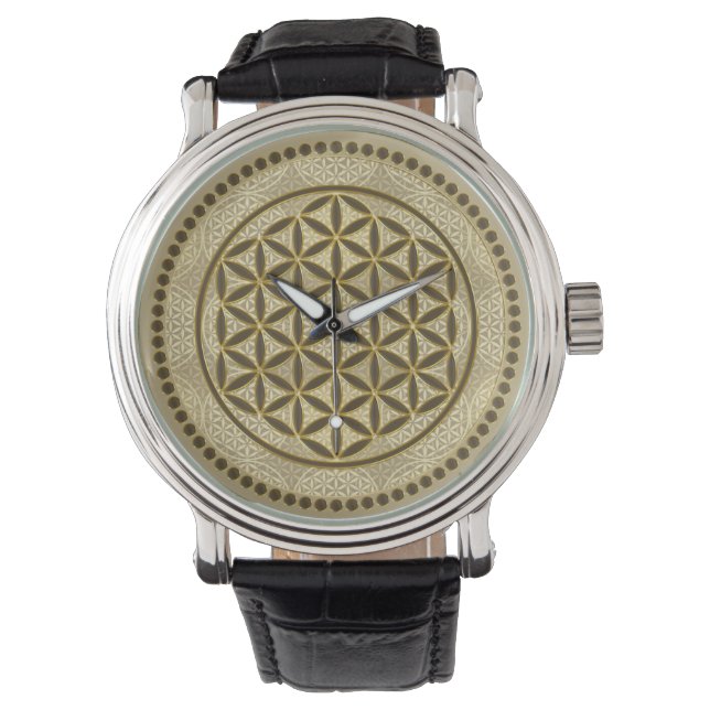 FLOWER OF LIFE - Sacred Geometrie Symbol Art 2 Watch (Front)