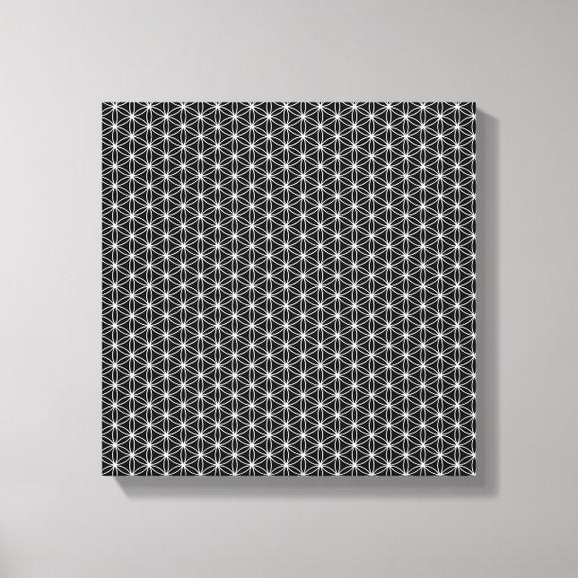 Flower Of Life Sacred Geometry Canvas Print (Front)