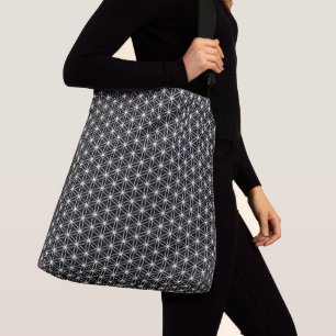 Flower of Life Sacred Geometry Crossbody Bag