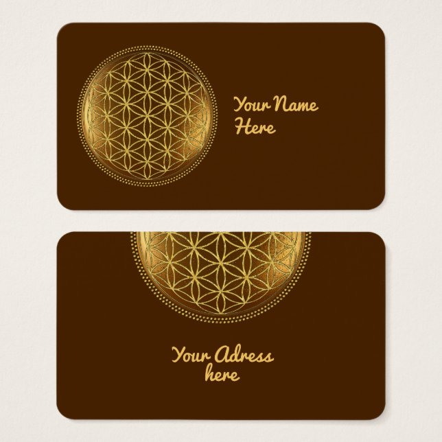 FLOWER OF LIFE - Sacred Geometry Medaillon 1 (Front & Back)