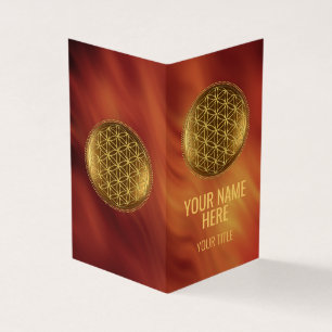 FLOWER OF LIFE - Sacred Geometry Medaillon 1 Business Card
