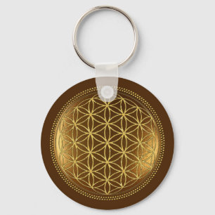FLOWER OF LIFE - Sacred Geometry Medaillon 1 Keychain