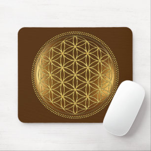 FLOWER OF LIFE - Sacred Geometry Medaillon 1 Mouse Pad