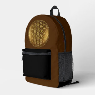 FLOWER OF LIFE - Sacred Geometry Medaillon 1 Printed Backpack