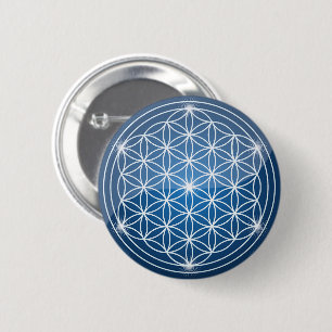 flower of life sacred geometry shapes seed of life 2 inch round button