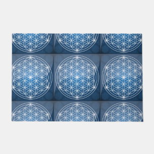 flower of life sacred geometry shapes seed of life doormat