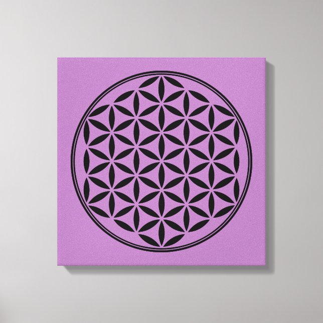 FLOWER OF LIFE - Sacred Geometry Symbol full 1 Canvas Print (Front)