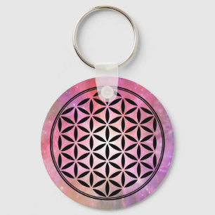 FLOWER OF LIFE - Sacred Geometry Symbol full 1 Keychain