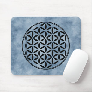 FLOWER OF LIFE - Sacred Geometry Symbol full 1 Mouse Pad