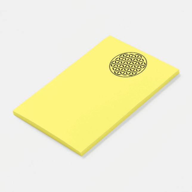 FLOWER OF LIFE - Sacred Geometry Symbol full 1 Post-it Notes (Angled)