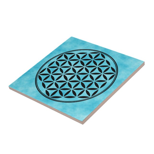 FLOWER OF LIFE - Sacred Geometry Symbol full 1 Tile (Side)