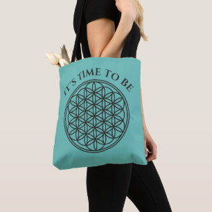 FLOWER OF LIFE - Sacred Geometry Symbol outline 1 Tote Bag