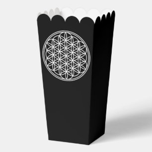 FLOWER OF LIFE - Sacred Geometry Symbol outline 2 Favor Box