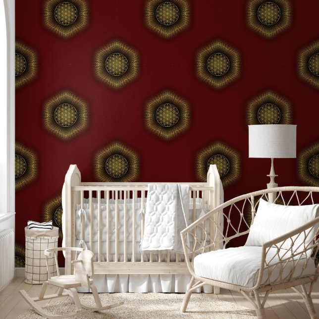 Flower Of Life - Seamless Pattern Art 5 Wallpaper (Kids)