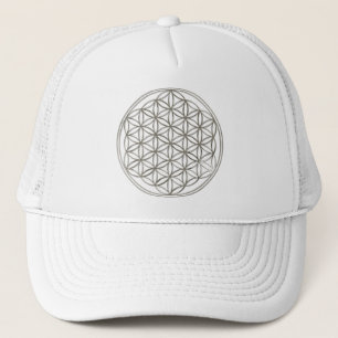 FLOWER OF LIFE - silver Trucker Hat