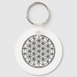 Flower of Life Simple Sacred Geometry Keychain