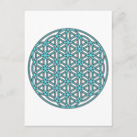 Flower of Life Single Turquoise