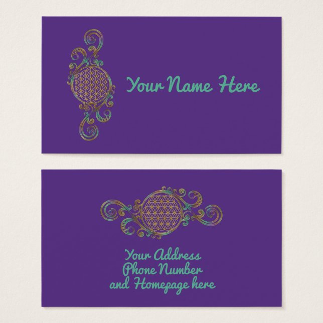 Flower Of Life - Spirals Ornaments 1 (Front & Back)