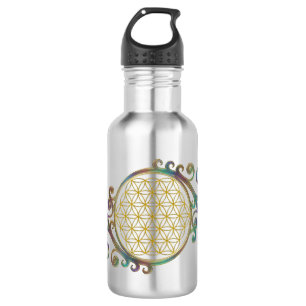 Flower Of Life - Spirals Ornaments 1 532 Ml Water Bottle