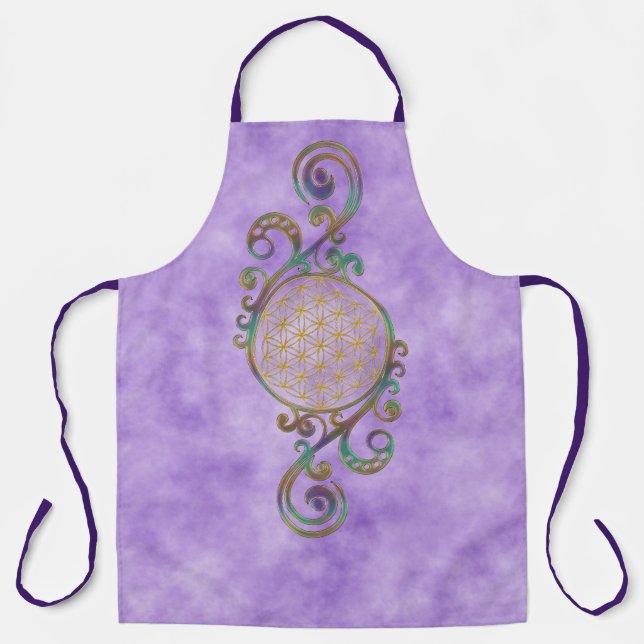 Flower Of Life - Spirals Ornaments 1 Apron (Front)