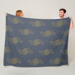 Flower Of Life - Spirals Ornaments 1 Fleece Blanket