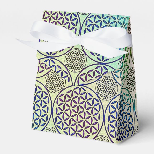 Flower of Life - stamp grunge pattern 2 Favor Box (Front Side)