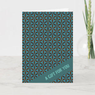 FLOWER OF LIFE - stamp pattern 2 Card