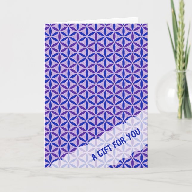 FLOWER OF LIFE - stamp pattern 4 Card (Front)
