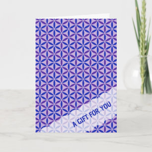 FLOWER OF LIFE - stamp pattern 4 Card