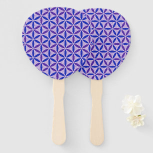 FLOWER OF LIFE - stamp pattern 4 Hand Fan