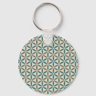 Flower of Life - stamp pattern - BG 1 Keychain