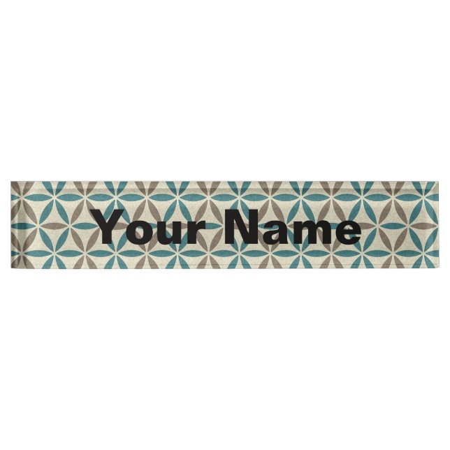 Flower of Life - stamp pattern - BG 1 Nameplate (Front)