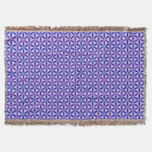 Flower of Life - stamp pattern - BG 4 Throw Blanket