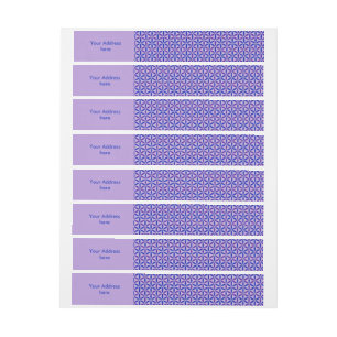 Flower of Life - stamp pattern - BG 4 Wraparound Address Label
