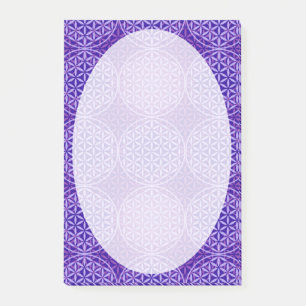 Flower of Life - stamp pattern - purple Post-it Notes