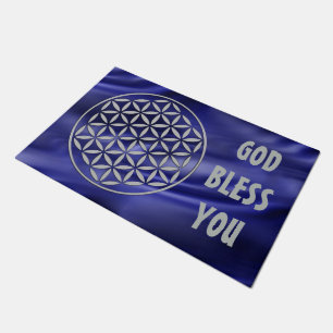 Flower of Life - stamp silver + your backg. & idea Doormat