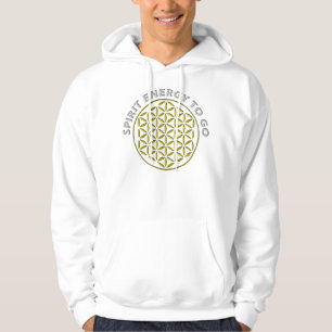 FLOWER OF LIFE - stamp - SPIRIT ENERGY TO GO Hoodie