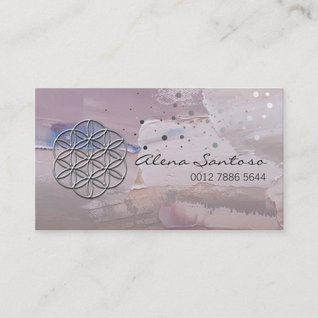 Flower of Life Standard Business Card (Front)
