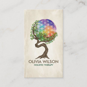 Flower of Life - Tree of life Business Card