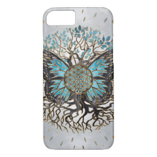 Flower of Life - Tree of life - Butterfly Case-Mate iPhone Case