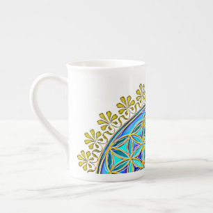 Flower Of Life - Vintage Blossom Ornaments 1 Bone China Mug