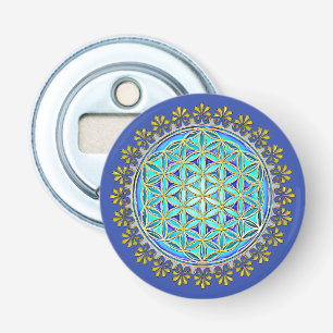 Flower Of Life - Vintage Blossom Ornaments 1 Bottle Opener