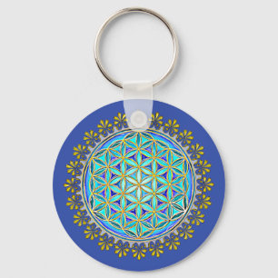 Flower Of Life - Vintage Blossom Ornaments 1 Keychain
