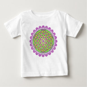 Flower Of Life - Vintage Blossom Ornaments 2 Baby T-Shirt