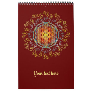 Flower Of Life - Vintage Ornaments Mandala 1 Calendar