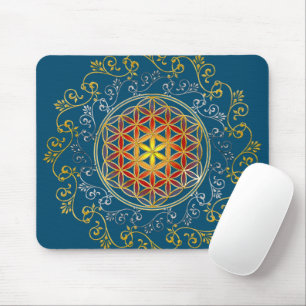 Flower Of Life - Vintage Ornaments Mandala 1 Mouse Pad