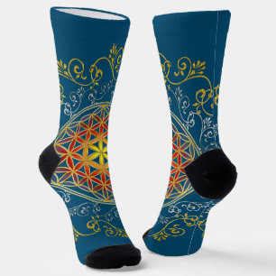 Flower Of Life - Vintage Ornaments Mandala 1 Socks