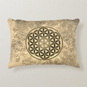 Flower Of Life - Vintage Ornaments Mandala 2 Accent Pillow